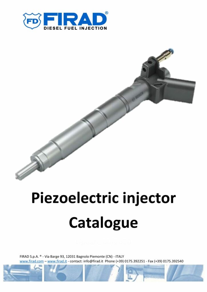 Piezoelectric injector Catalogue FIRAD
